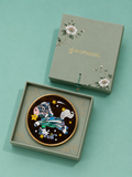Brasswood Shell Inlay Coaster Set