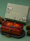 Imperial Shine Wooden Lacquer Wedding Jewelry Box