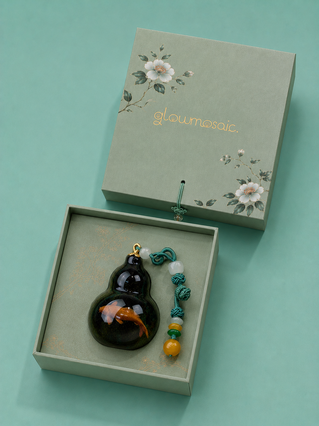 Lucky Gourd Fish Car & Bag Pendant Charm