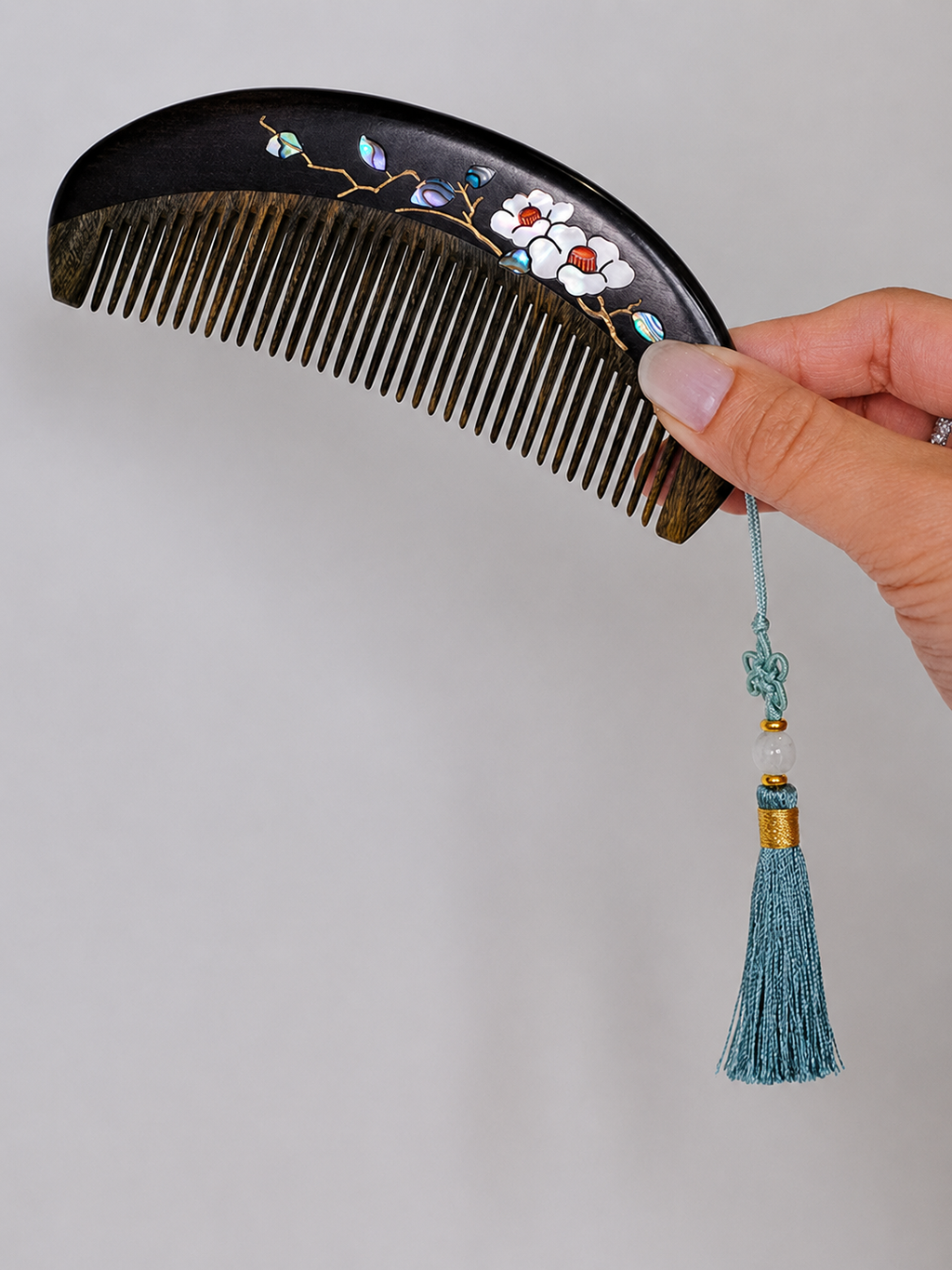 LumiShell Mini Portable Wooden Scalp Massage Comb