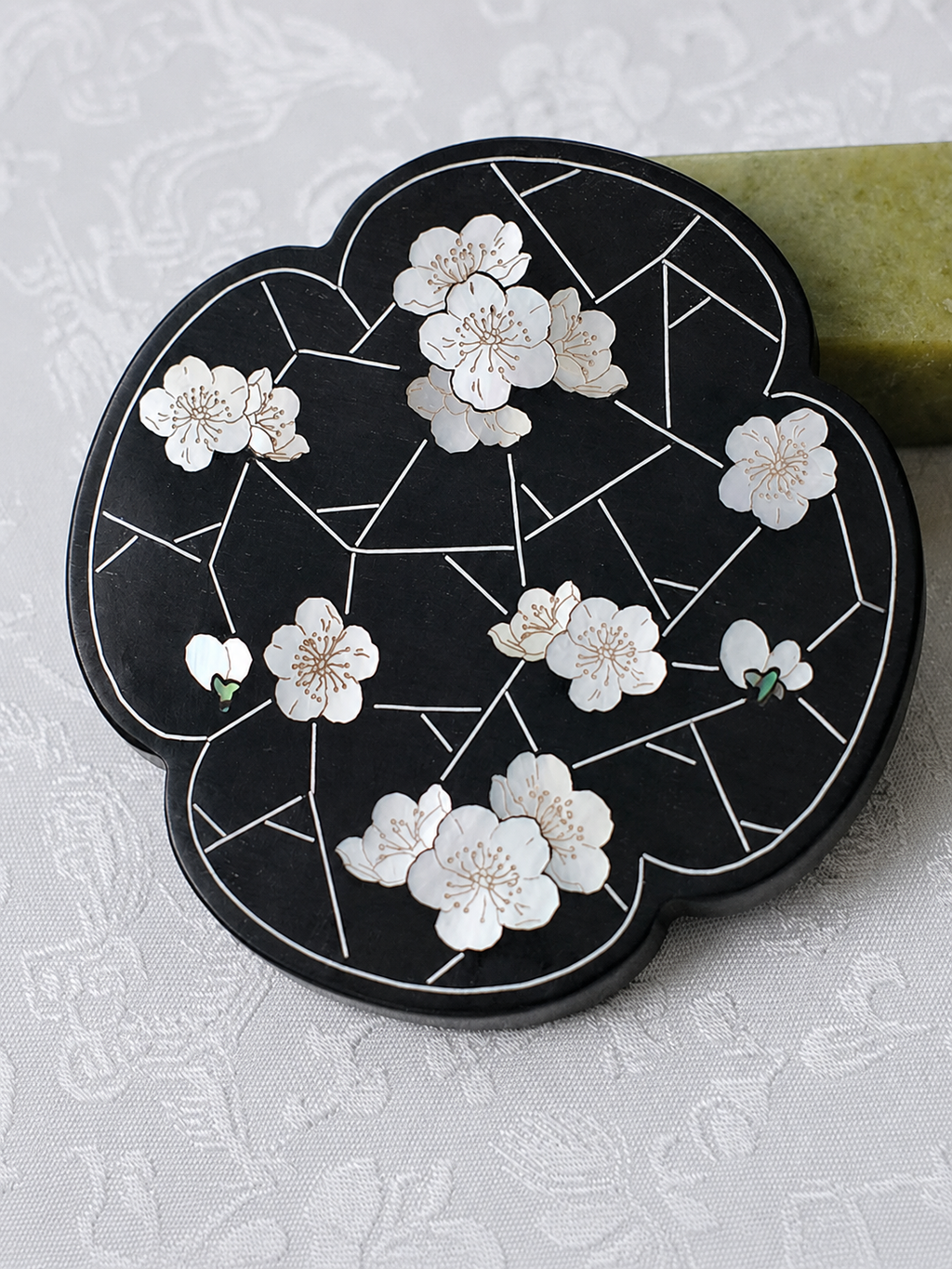 Heritage Glow Mini Mother-of-Pearl Travel Mirror