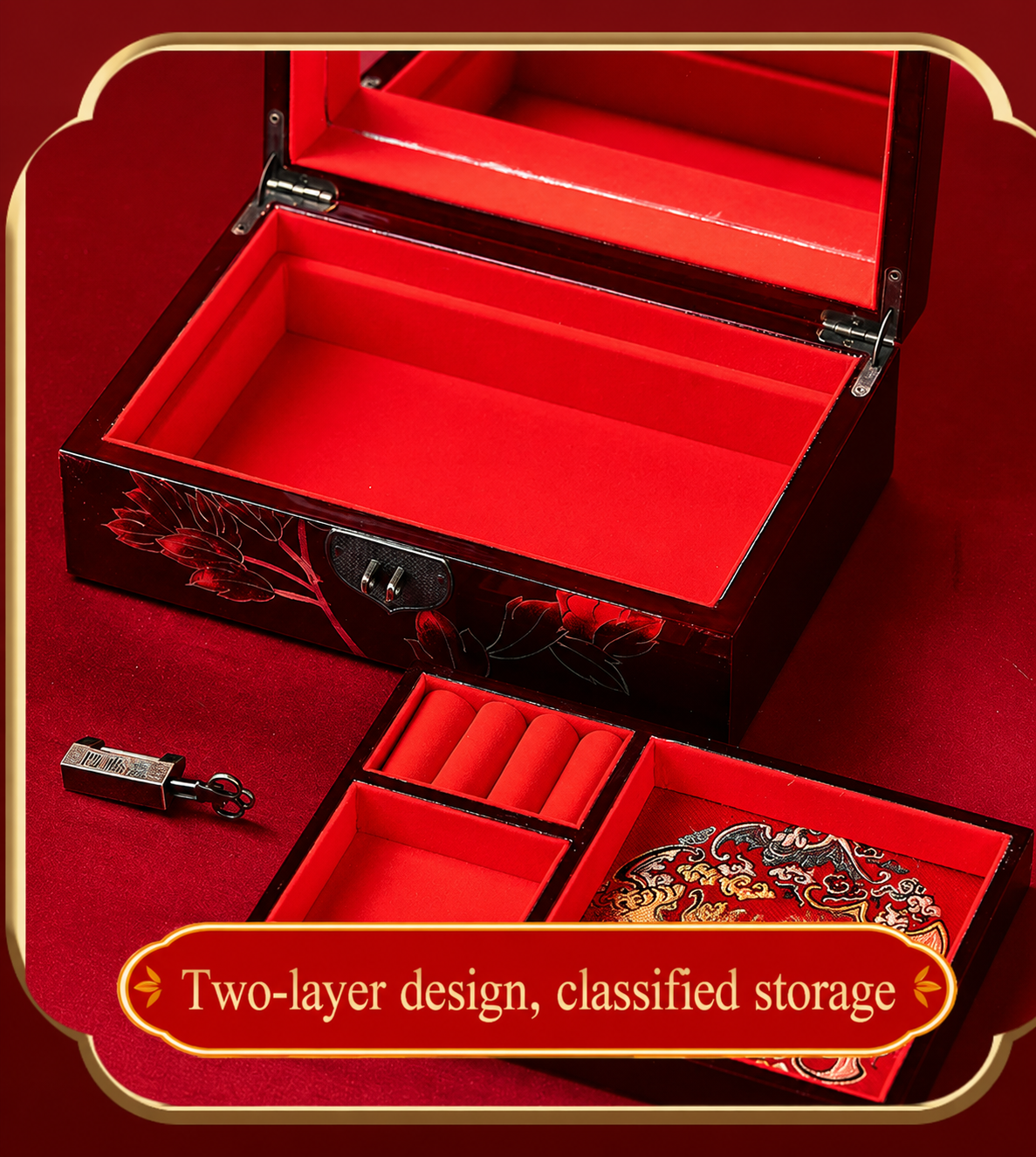 Pingyao Royal Heritage Wedding Jewelry Case
