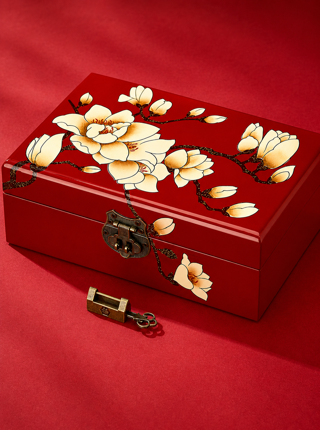 Pingyao Heritage Lacquer Jewelry Keepsake Box