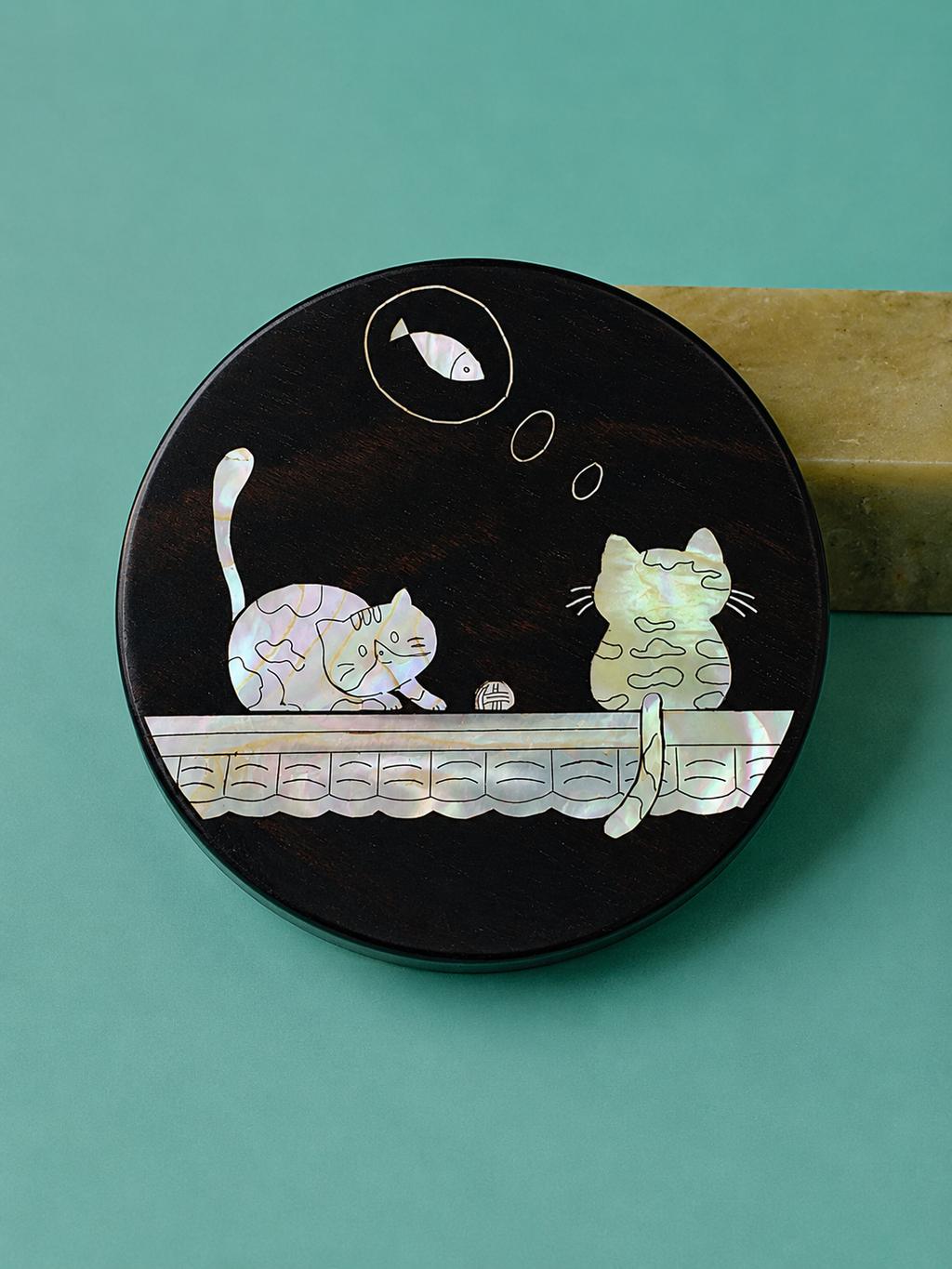MimiCat Charm Pocket Shell Mirror