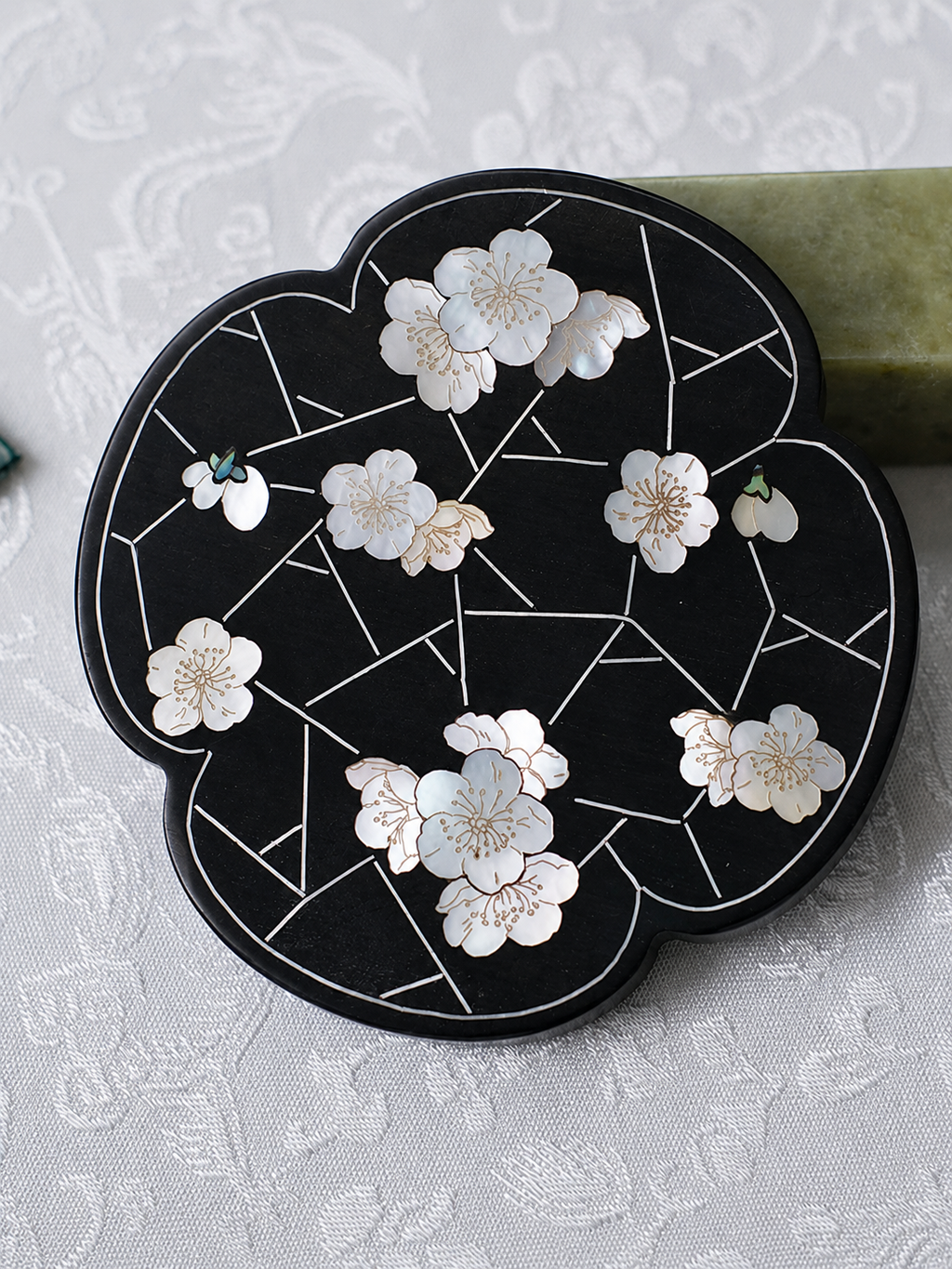 Heritage Glow Mini Mother-of-Pearl Travel Mirror