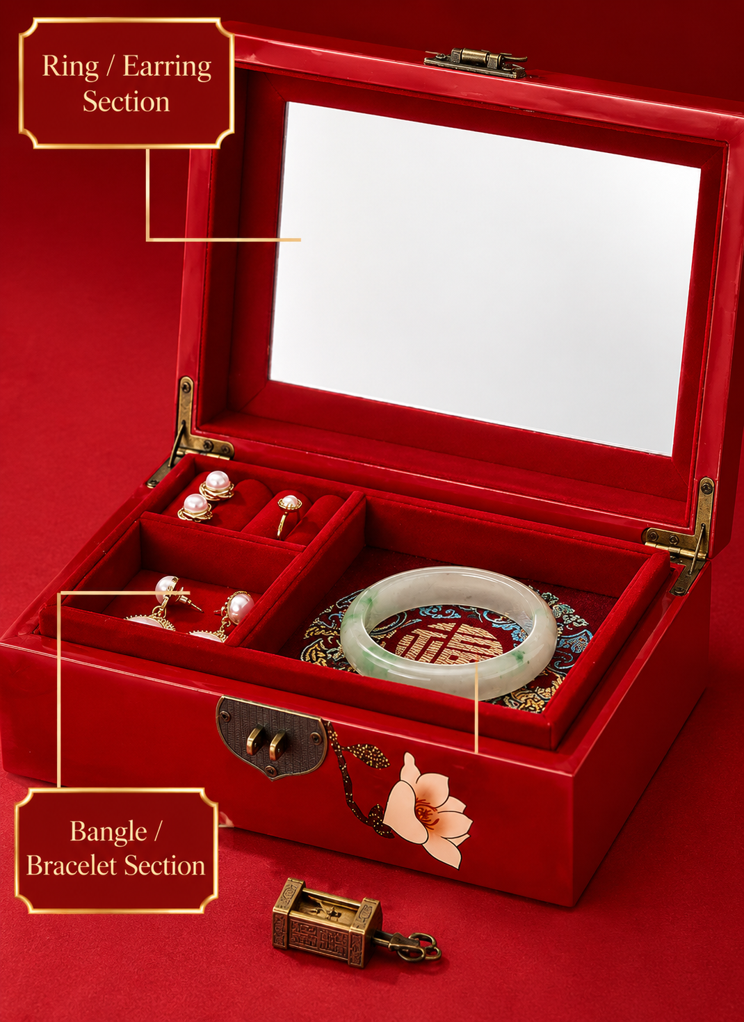 Pingyao Heritage Lacquer Jewelry Keepsake Box