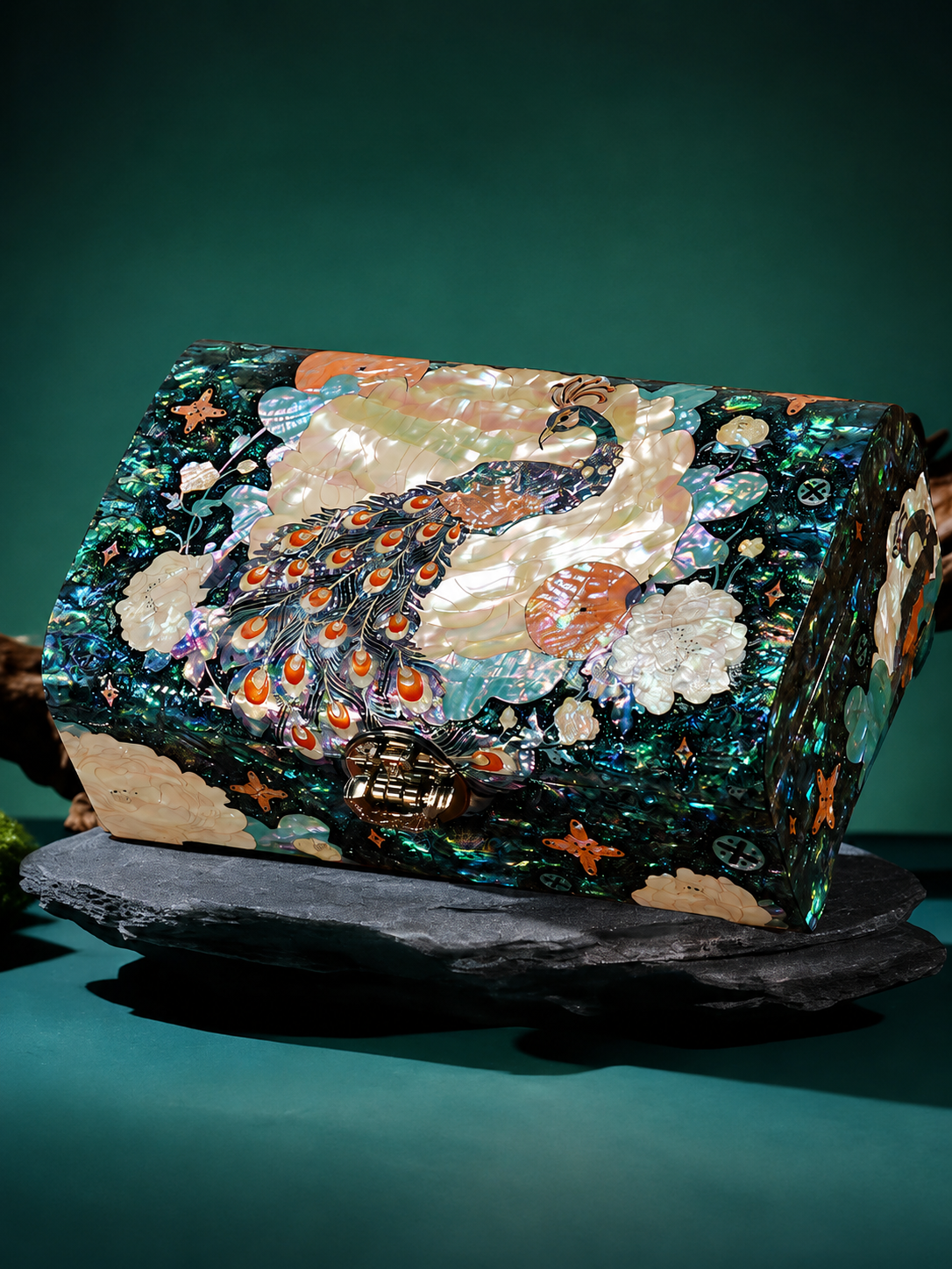 Orient Pearl Chinese Style Jewelry Treasure Box