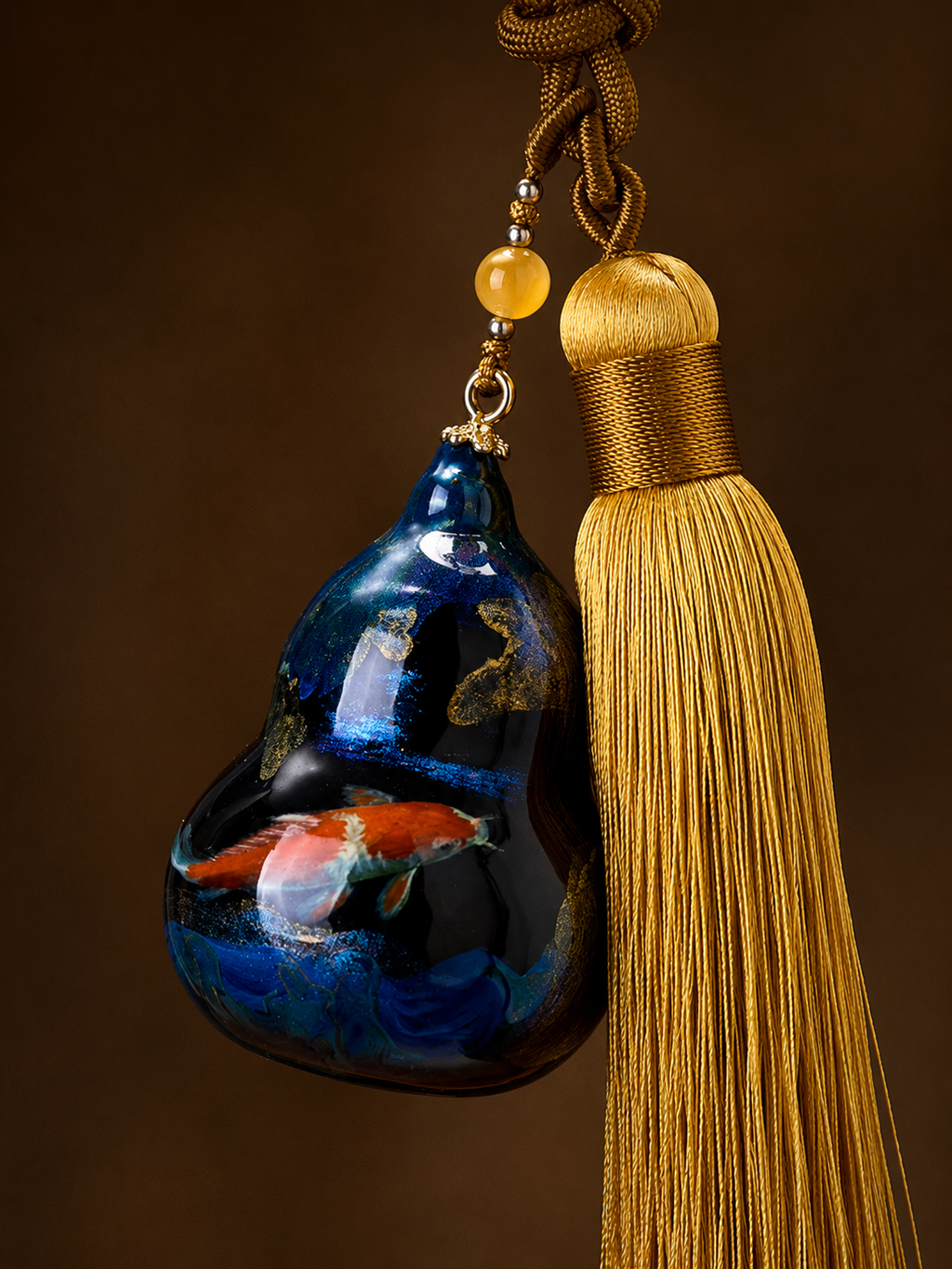 Lucky Gourd Fish Car & Bag Pendant Charm